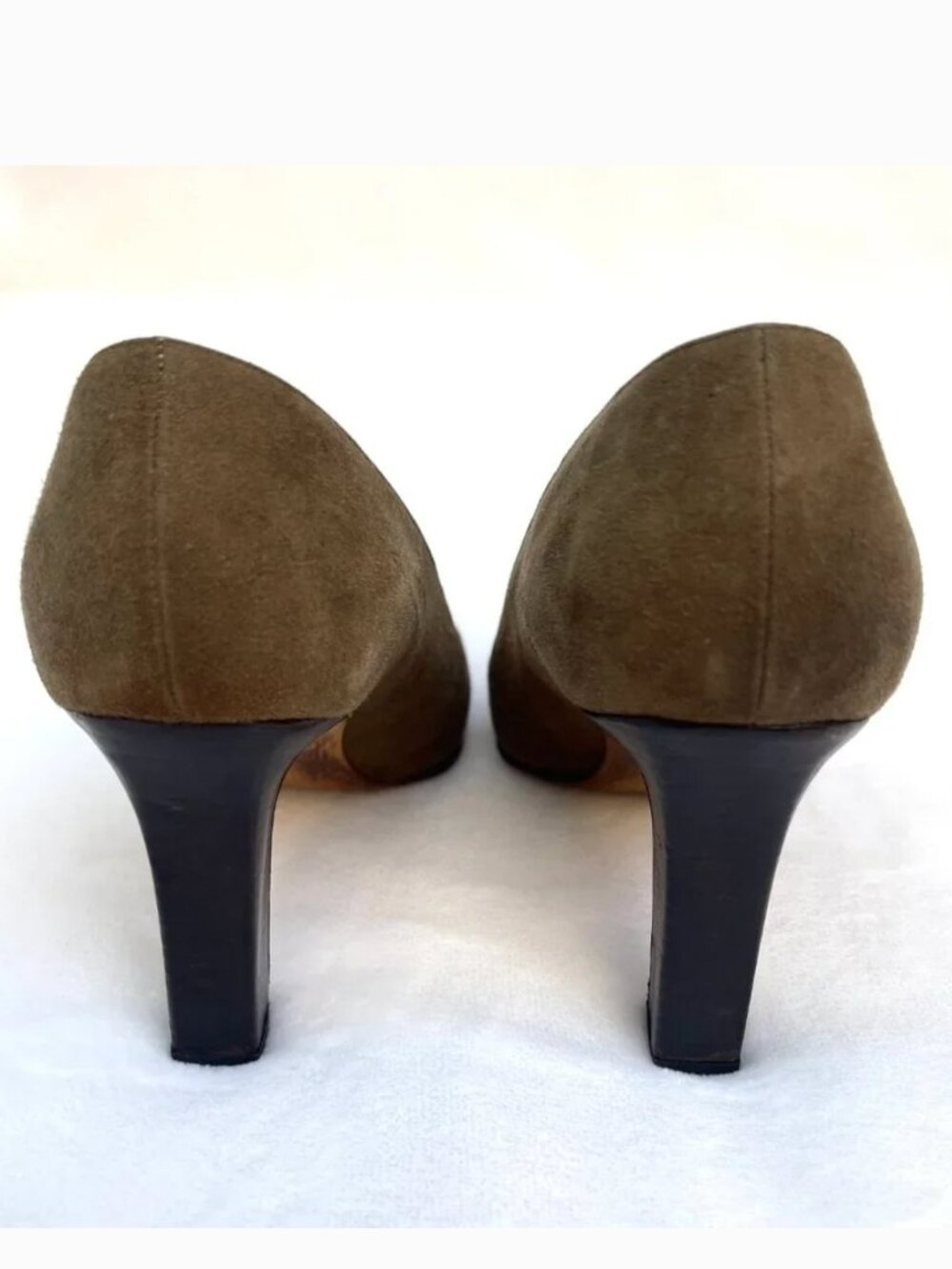 Manolo Blahnik color block suede/leather vintage heels 6 - Picture 9 of 11